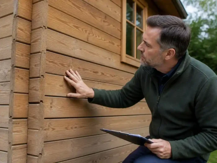 Ursachen für Fugenbildung bei Holz-Gartenhäusern finden