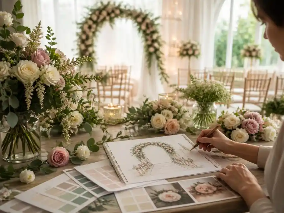 Blumenschmuck für die Hochzeit planen: Ein Leitfaden für Profis