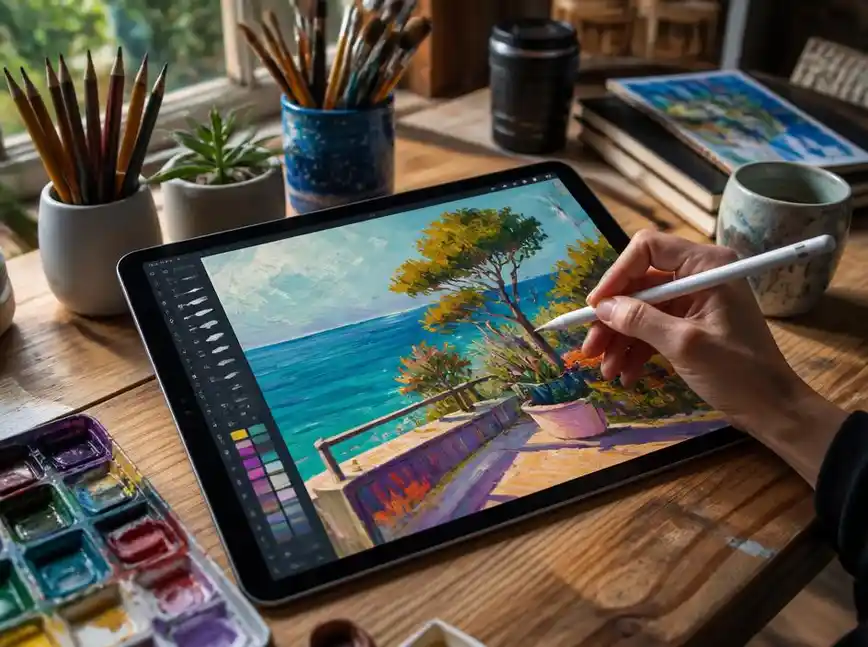 Digitale kunst mit dem tablet effizient und kreativ erschaffen