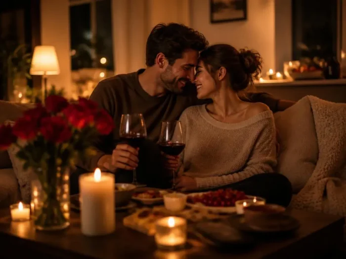 Ein romantischer abend zu zweit zu hause: Ideen für Paare