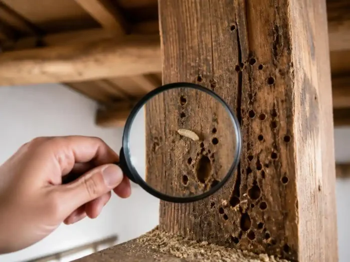 Holzwurmbefall erkennen: Symptome deuten und Holz schützen