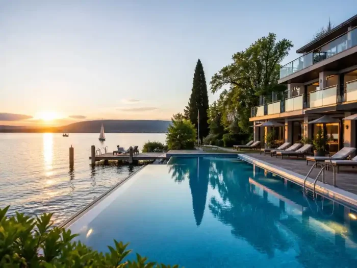 Luxusurlaub finden: Ihr Hotel direkt am Bodensee mit Seezugang und Pool