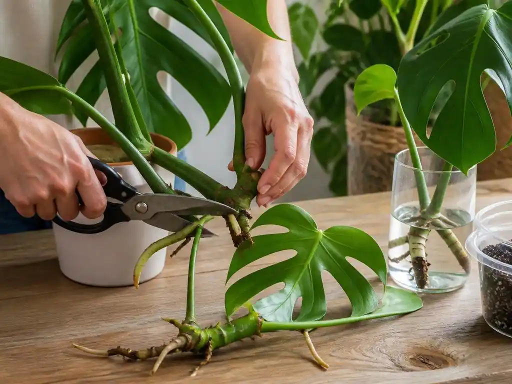 Monstera Ableger richtig schneiden und erfolgreich pflegen
