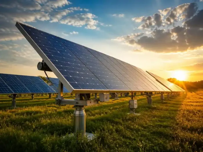 Optimale Energieausbeute mit dem solartracker für eine achse