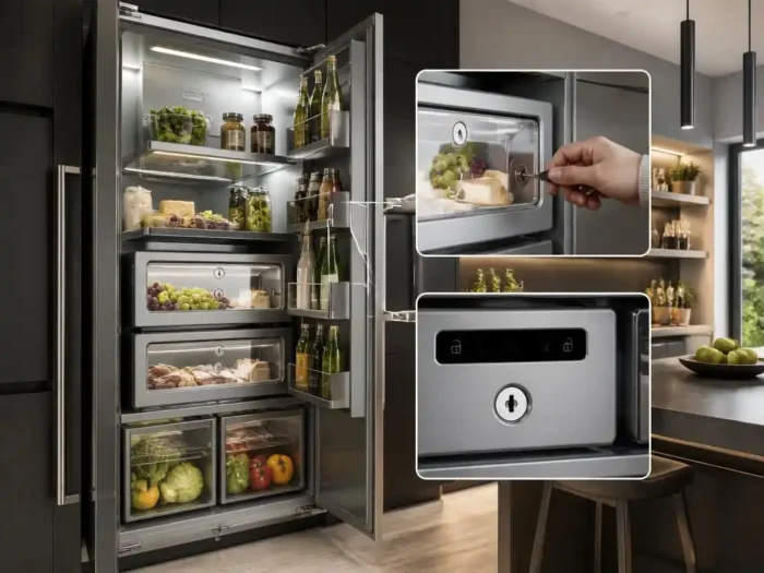 Sicherheit und Ordnung: Der moderne Kühlschrank mit abschließbaren Fächern