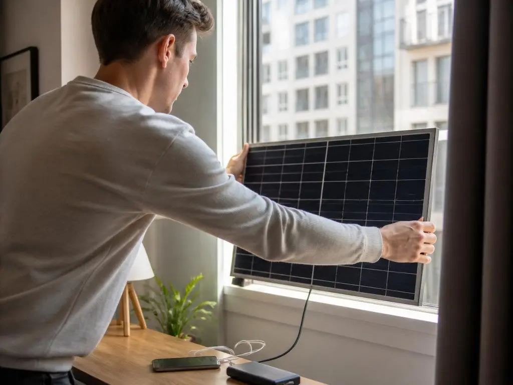 Solarenergie in der Wohnung: Lohnt sich die Installation am Fenster?