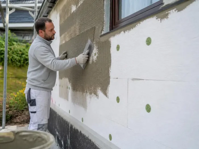 Wie Sie ihre Fassade dämmen und verputzen selber machen