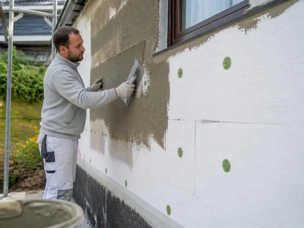 Wie Sie ihre Fassade dämmen und verputzen selber machen
