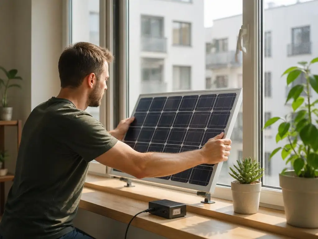 Wie effizient ist ein Solarpanel hinter dem Fenster wirklich nutzbar?