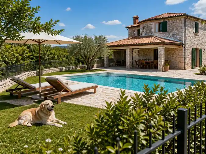 Das ideale Ferienhaus in Istrien mit Pool und Hund finden
