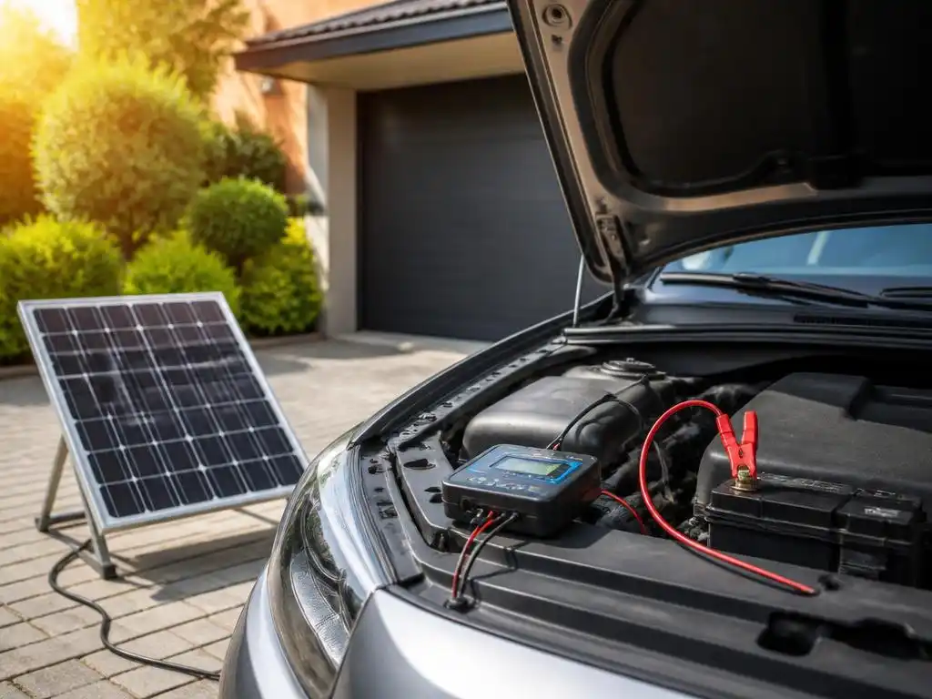 Effizient die autobatterie laden mit solarpanel als Lösung