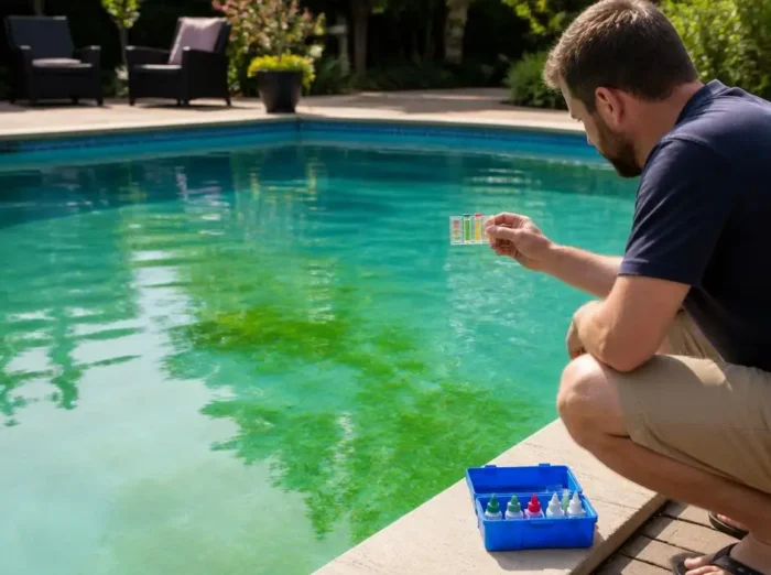 So erkennen Sie Algen im Pool und beseitigen trübes Wasser