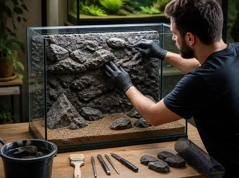 So können Sie Ihre Rückwand für Aquarium selber bauen