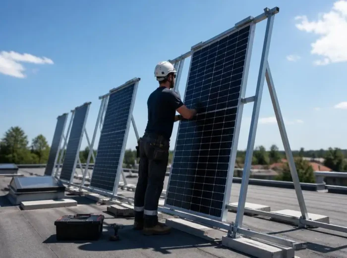 So montieren Sie ein Solarpanel Ständer hochkant effizient