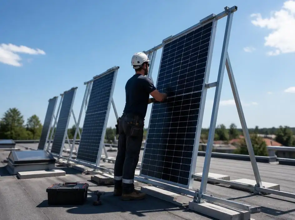 So montieren Sie ein Solarpanel Ständer hochkant effizient