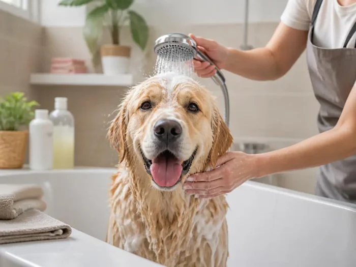 Wie oft darf man Hunde waschen ohne die Haut zu schädigen